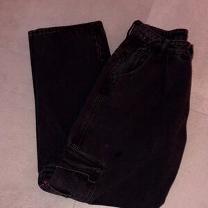 Men's Black Cargo Jeans